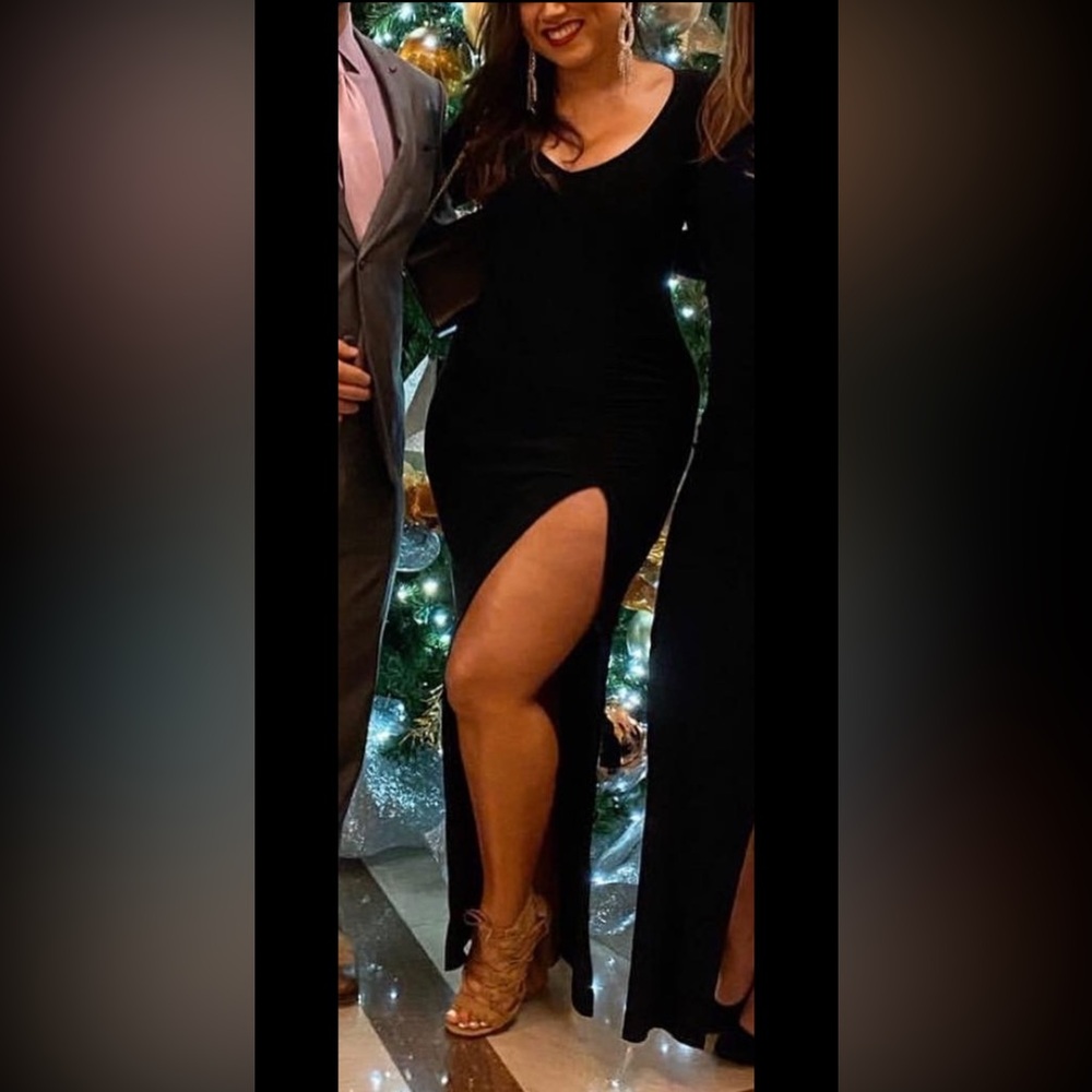 FASHION NOVA GOWN WITH SLIT